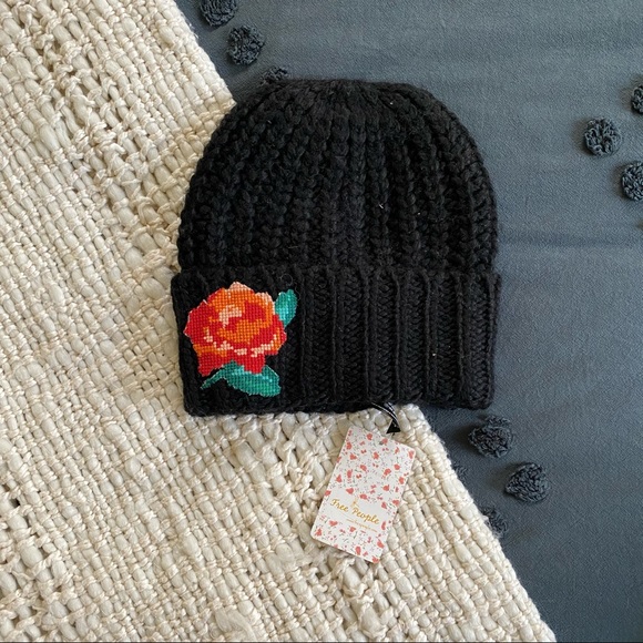 Free People “Everything Rosy Beanie” - Picture 3 of 5
